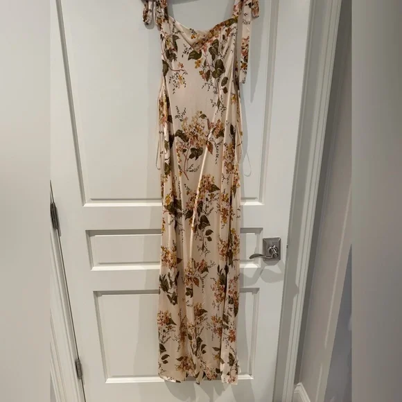 Reformation Aden Silk Dress - Size L - Neutral Combination - Beyond gorgeous! - Picture 7 of 10